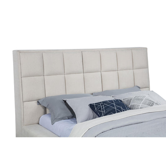  Coaster Furniture Dreux 315948CRMKE Upholstered Eastern King Panel Platform Bed - Cream IMAGE 1