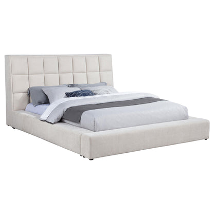  Coaster Furniture Dreux 315948CRMKE Upholstered Eastern King Panel Platform Bed - Cream IMAGE 11