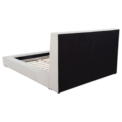  Coaster Furniture Dreux 315948CRMKE Upholstered Eastern King Panel Platform Bed - Cream IMAGE 8