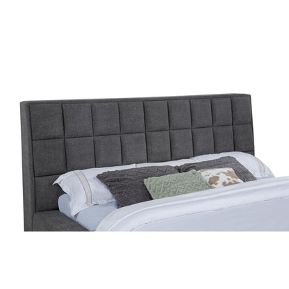  Coaster Furniture Dreux 315948GRYQ Upholstered Queen Panel Platform Bed - Grey IMAGE 1