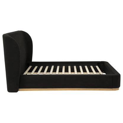  Coaster Furniture Blaire 315967BLKQ Upholstered Queen Wingback Platform Bed - Black IMAGE 7