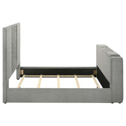  Coaster Furniture Tara 315994Q 61-inch Upholstered Queen Panel TV Bed - Grey IMAGE 12