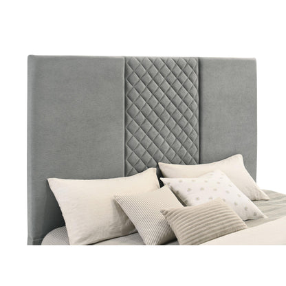  Coaster Furniture Tara 315994Q 61-inch Upholstered Queen Panel TV Bed - Grey IMAGE 2