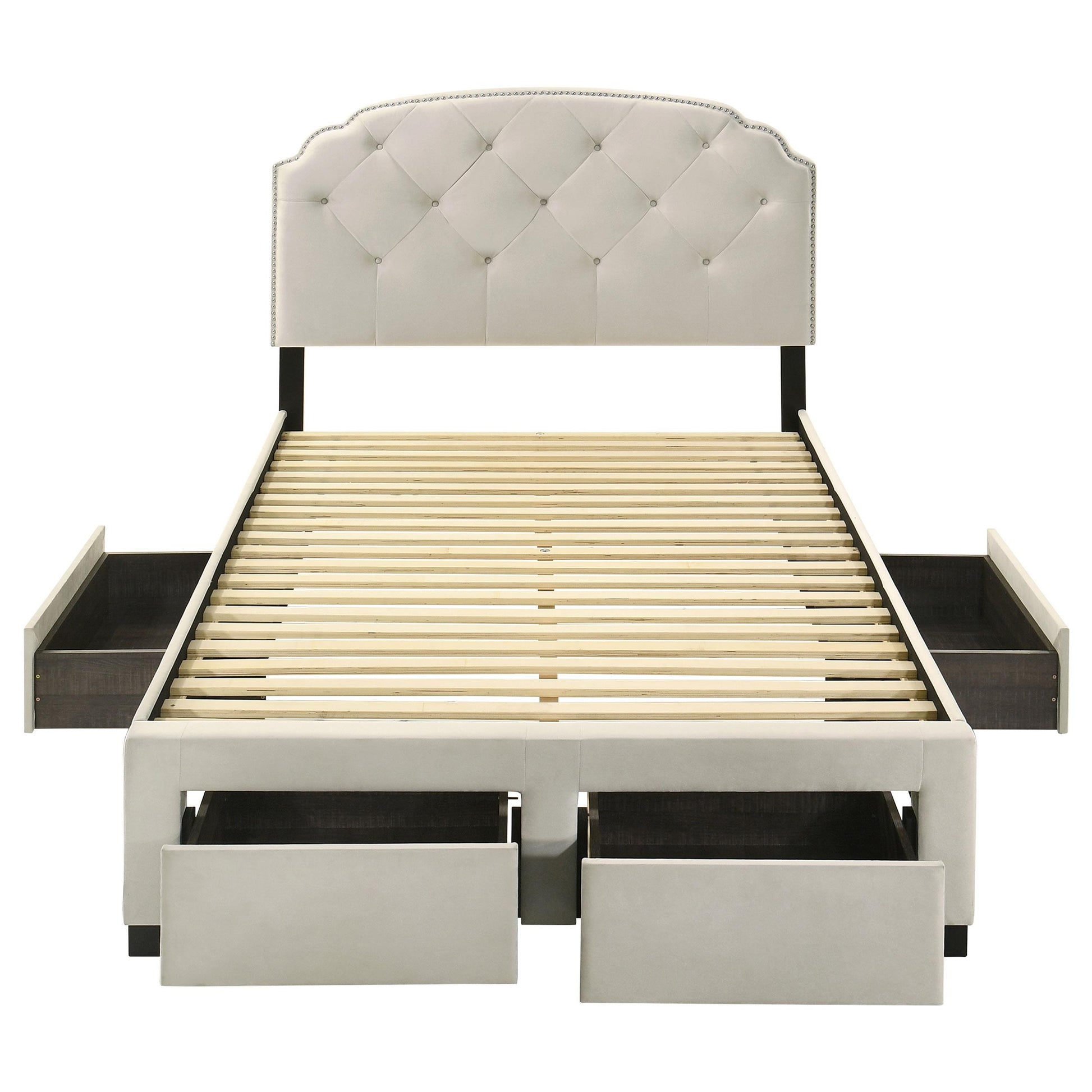  Coaster Furniture Marianna 316011F 4-drawer Upholstered Full Storage Bed - Cream IMAGE 12