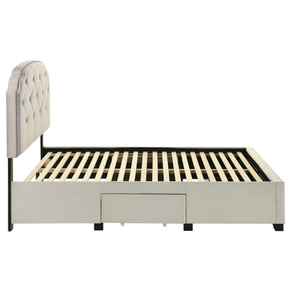  Coaster Furniture Marianna 316011F 4-drawer Upholstered Full Storage Bed - Cream IMAGE 5