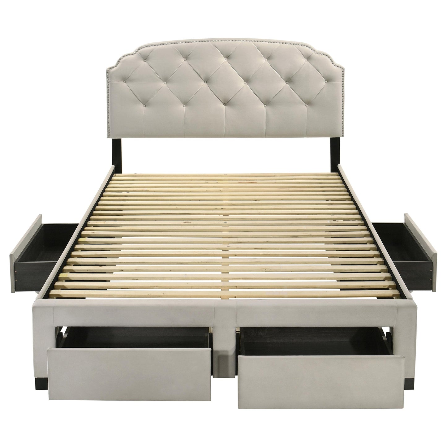  Coaster Furniture Marianna 316011Q 4-drawer Upholstered Queen Storage Bed - Cream IMAGE 12