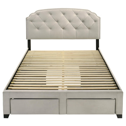  Coaster Furniture Marianna 316011Q 4-drawer Upholstered Queen Storage Bed - Cream IMAGE 9