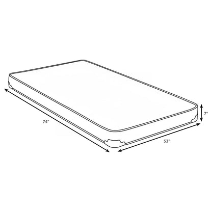  Coaster Furniture Drover 350160F 7-inch Full Foam Mattress with Built-in Bunkie Board IMAGE 2