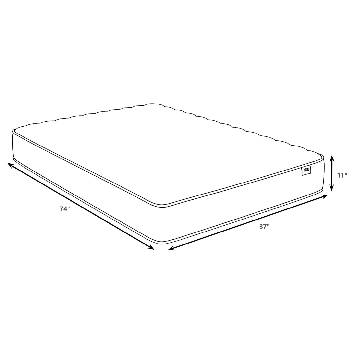  Coaster Furniture Hayes 350170T Twin Firm Tight Top Hybrid Mattress - White IMAGE 5