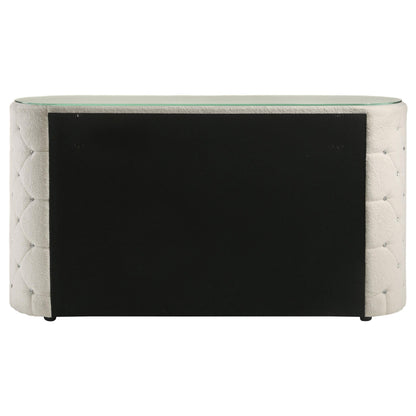  Coaster Furniture Sonya 360113 6-drawer Upholstered Bedroom Dresser - Ivory IMAGE 7