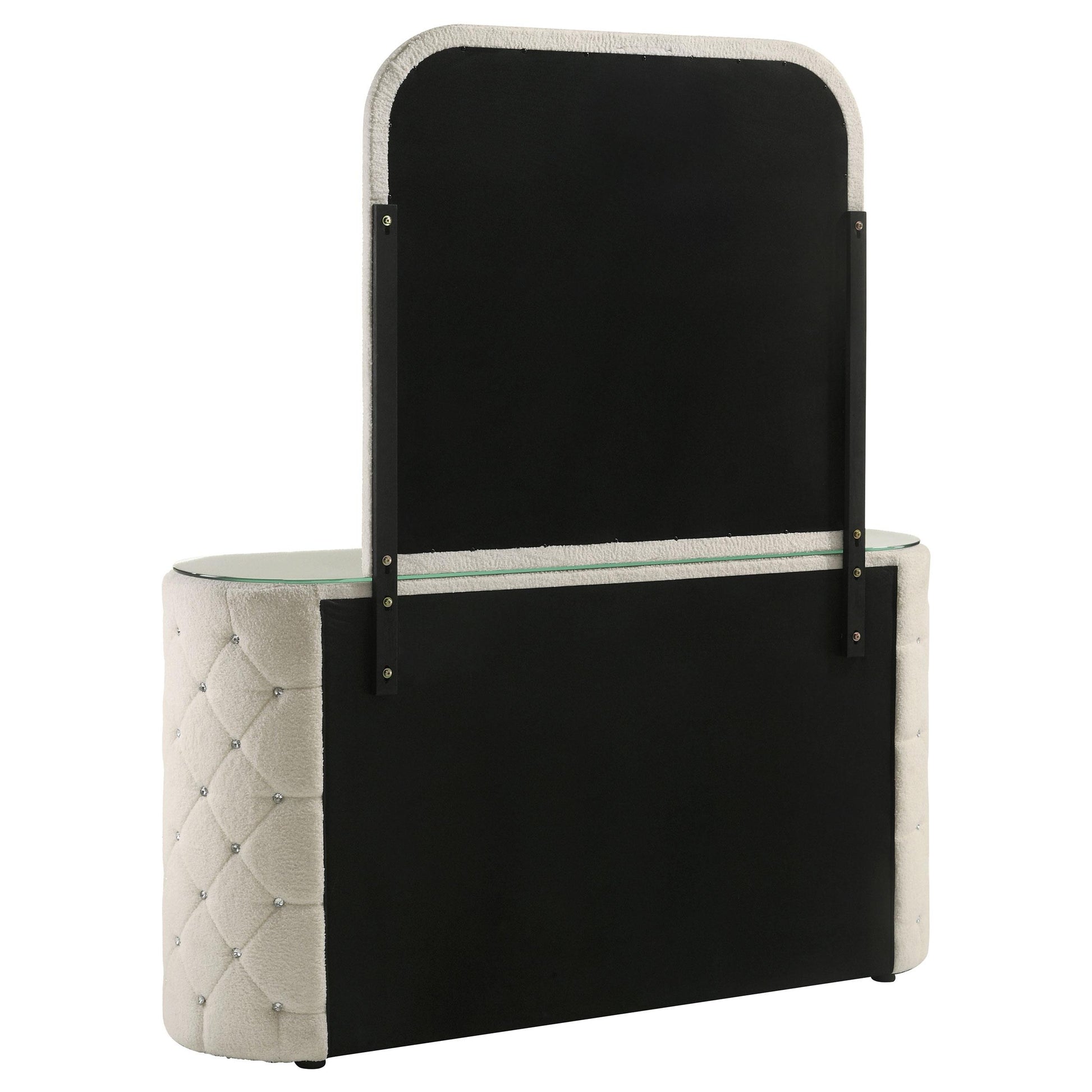  Coaster Furniture Sonya 360113M 6-drawer Upholstered Bedroom Dresser with Mirror - Ivory IMAGE 5