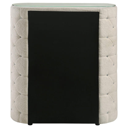  Coaster Furniture Sonya 360115 5-drawer Upholstered Bedroom Chest - Ivory IMAGE 7