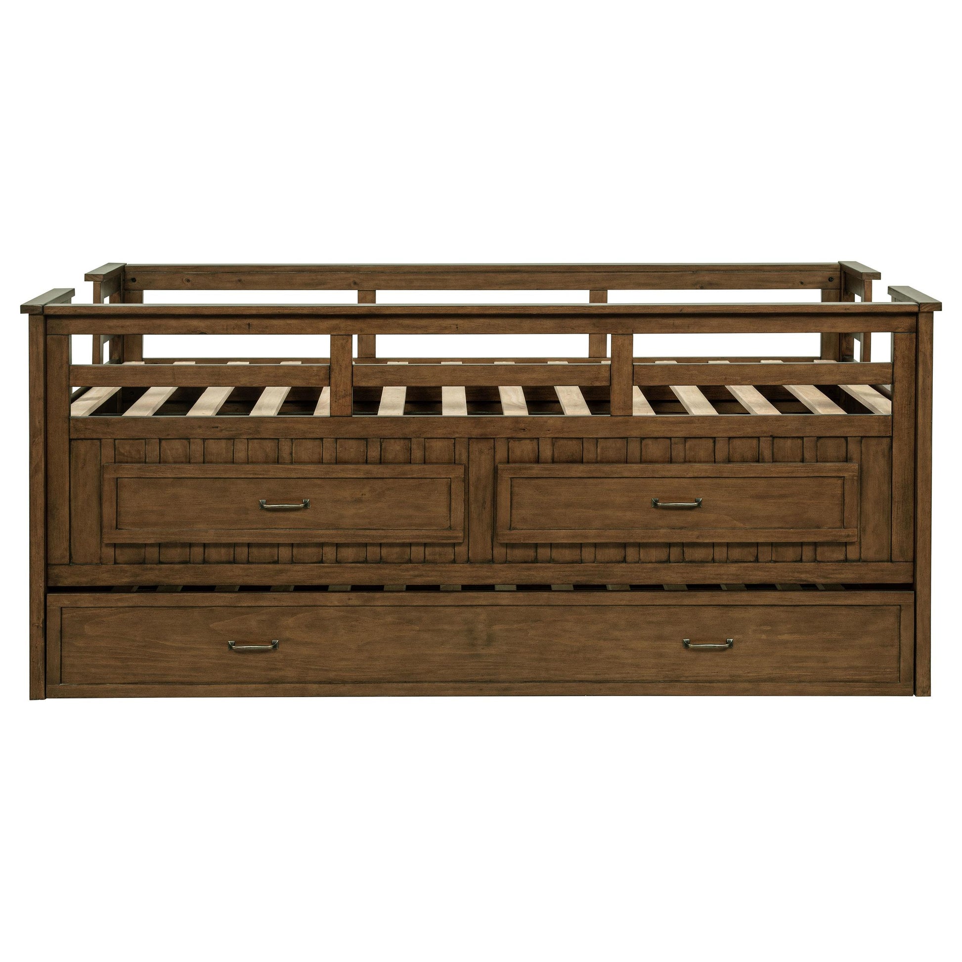  Coaster Furniture Carlsbad 400716T Wood Twin Captains Bed With Trundle - Medium Brown IMAGE 10