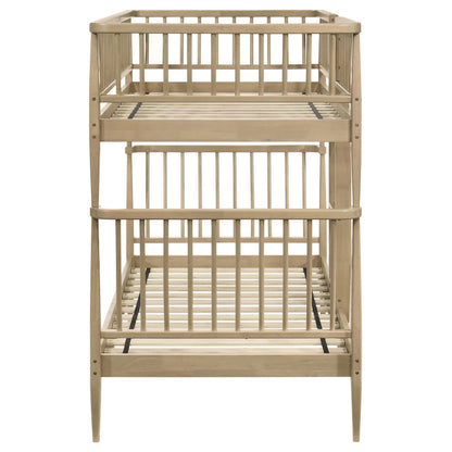  Coaster Furniture Abram 460061T Windsor Twin Over Twin Wood Bunk Bed with Ladder - Almond IMAGE 5