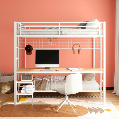  Coaster Furniture Bettoni 460209WHT Metal Full Over Twin Workstation Bunk Bed - Matte White IMAGE 9