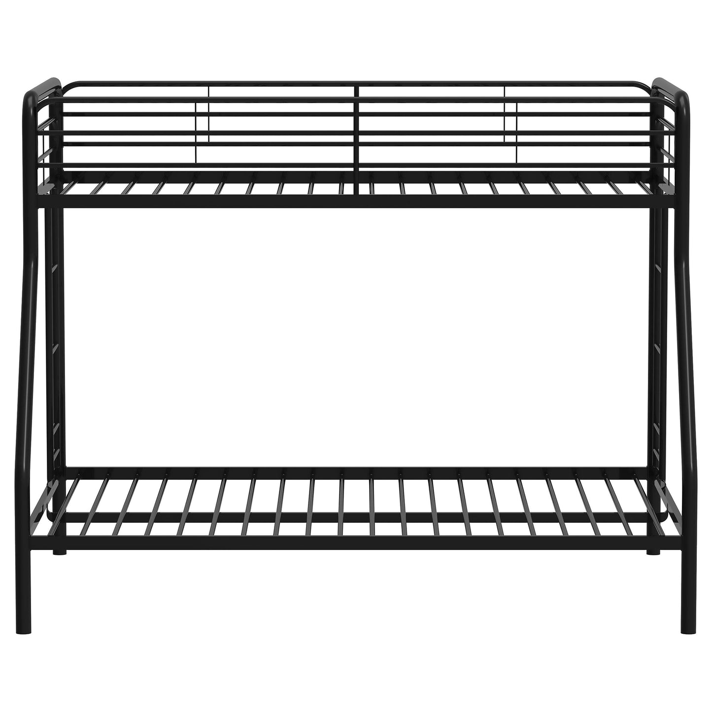  Coaster Furniture Carson 460340BLK Metal Twin Over Full Bunk Bed - Glossy Black IMAGE 1