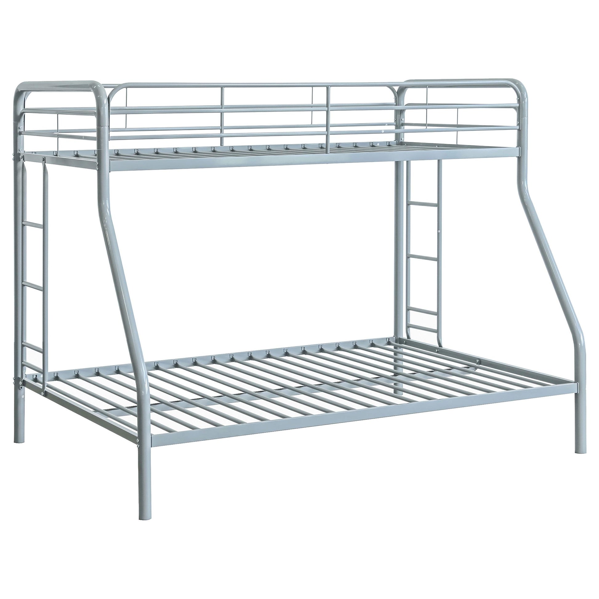  Coaster Furniture Carson 460340SVR Metal Twin Over Full Bunk Bed - Glossy Silver IMAGE 3