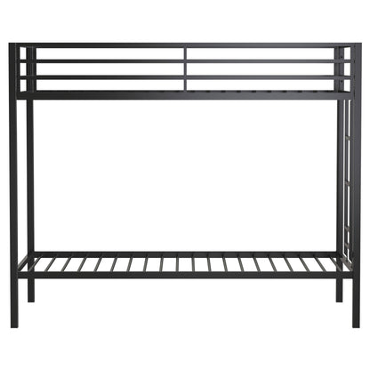  Coaster Furniture Alevera 460361BLK Metal Twin Over Twin Bunk Bed with Ladder - Black IMAGE 6