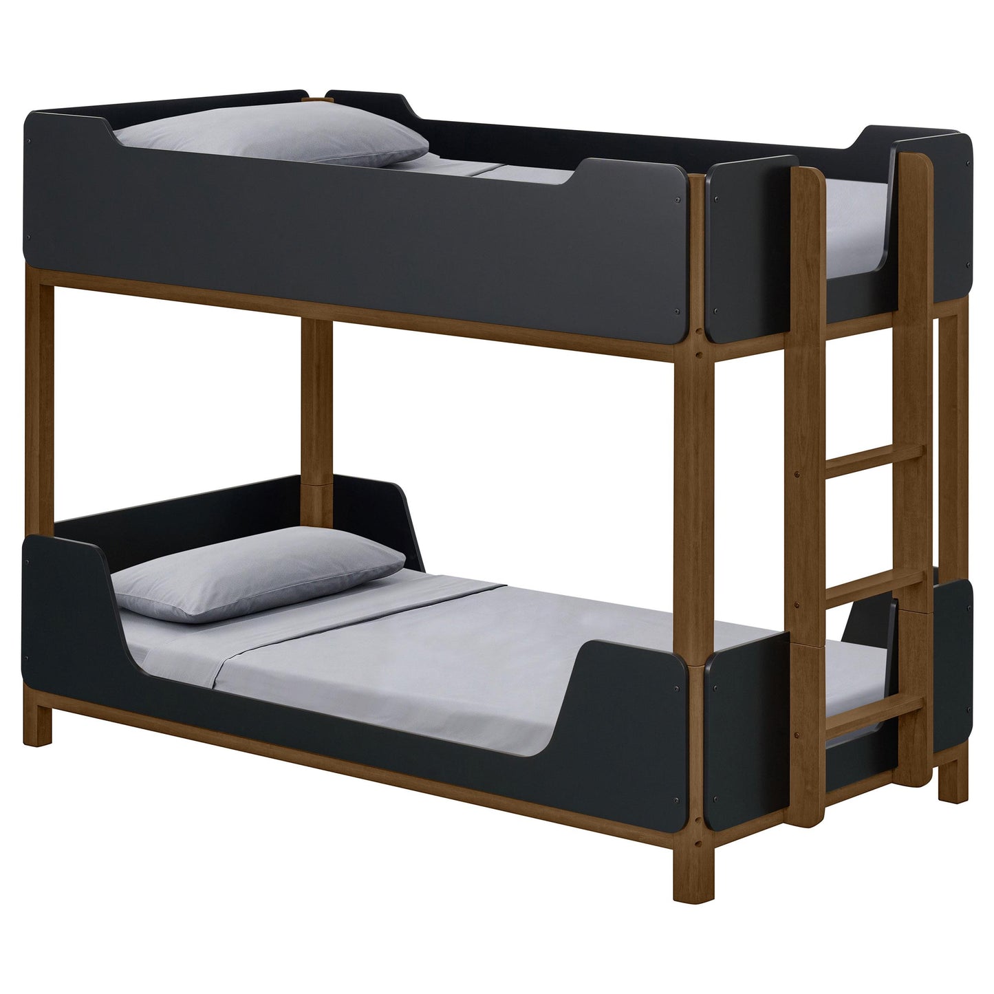  Coaster Furniture Morris 460369 Twin Over Twin Wood Bunk Bed - Black/Walnut IMAGE 8