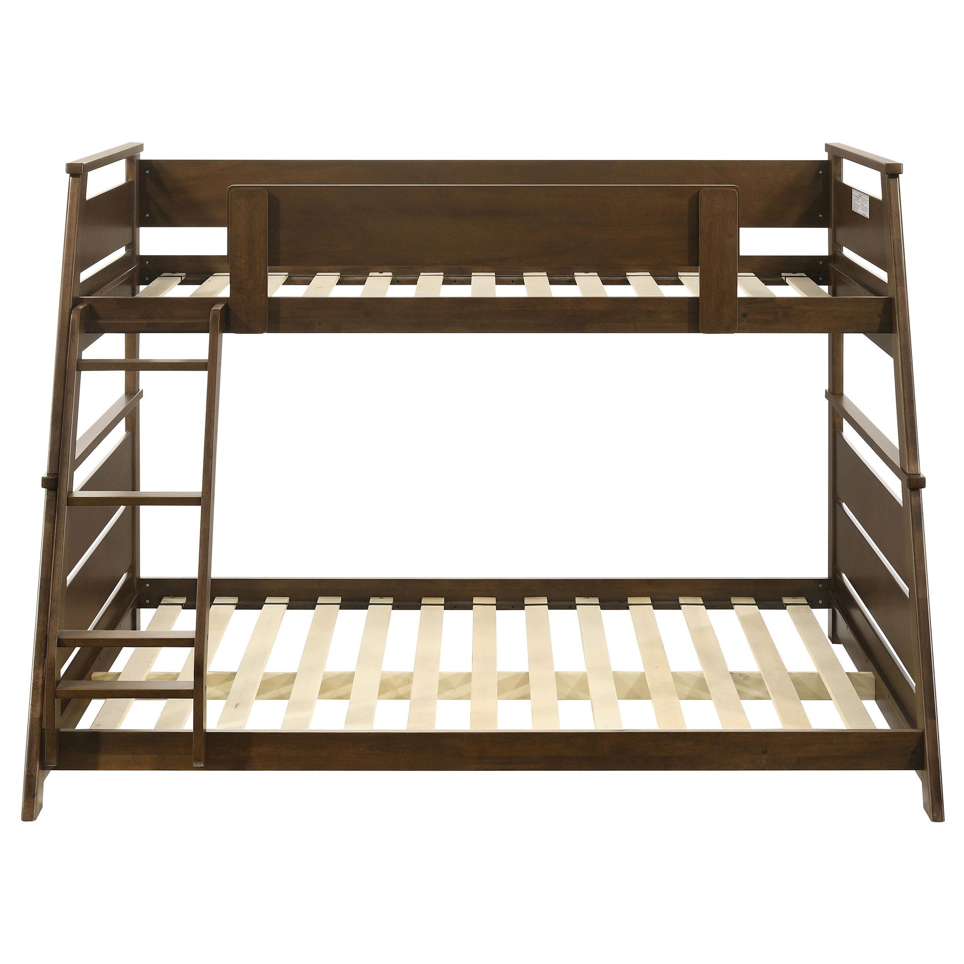  Coaster Furniture Holden 460593 Wood Veneer Twin Over Full Bunk Bed - Walnut IMAGE 6