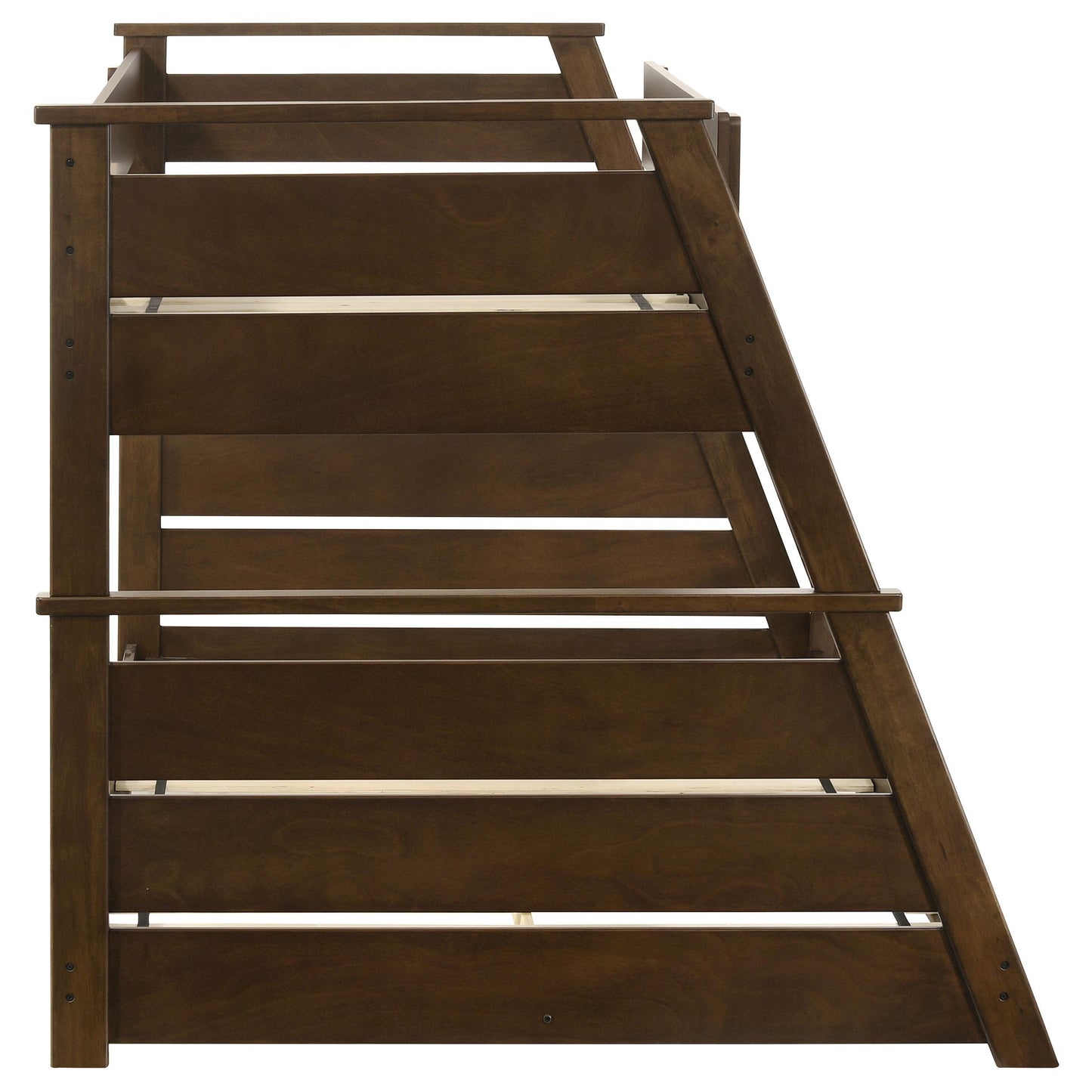  Coaster Furniture Holden 460593 Wood Veneer Twin Over Full Bunk Bed - Walnut IMAGE 7