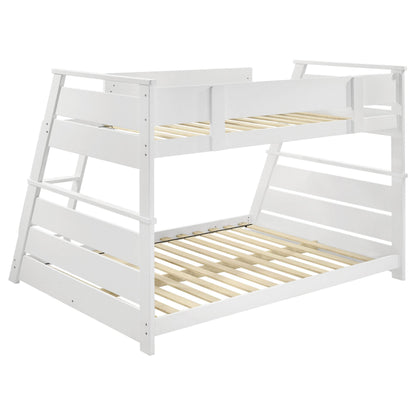  Coaster Furniture Holden 460593WHT Wood Veneer Twin Over Full Bunk Bed - White IMAGE 12
