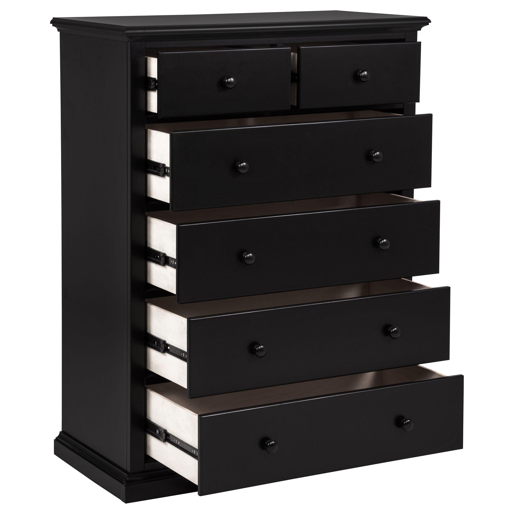  Coaster Furniture Sumerlin 460595BLK 6-drawer Bedroom Chest - Black IMAGE 8