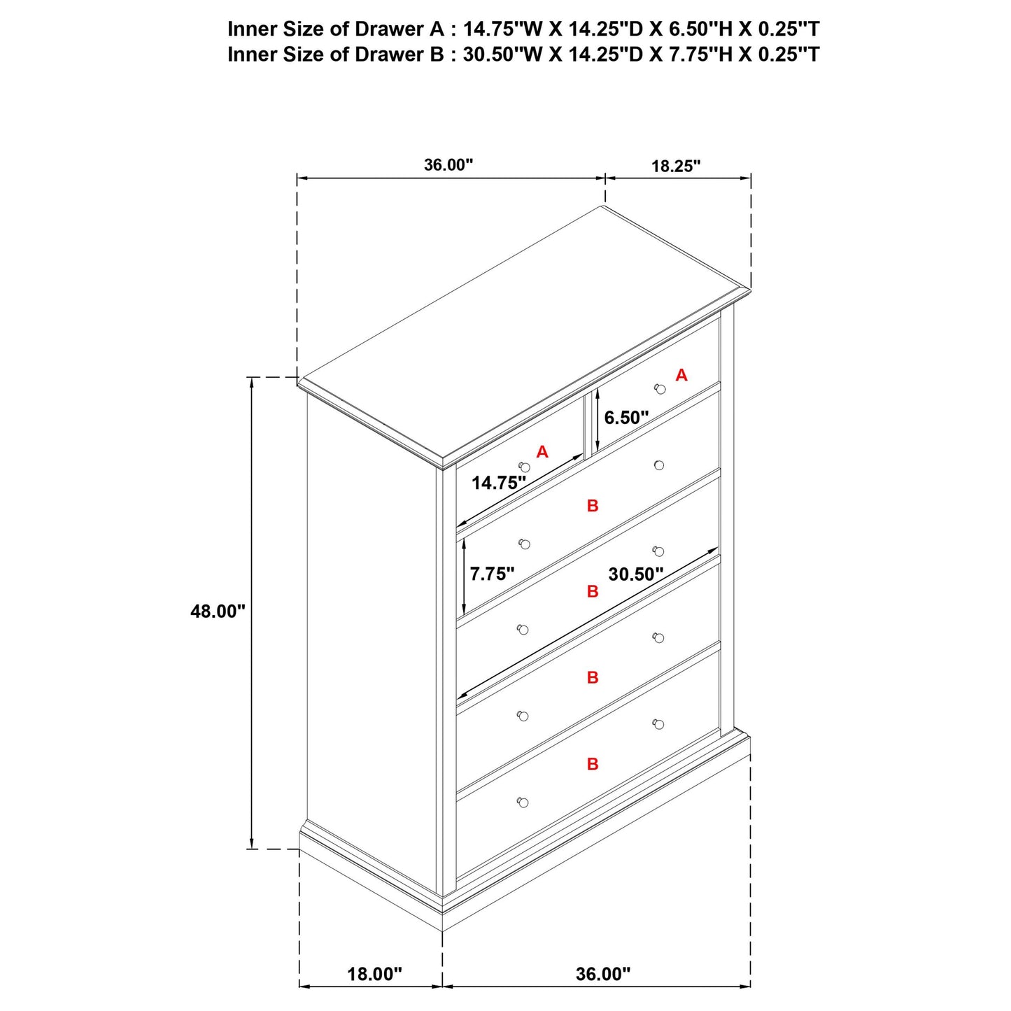  Coaster Furniture Sumerlin 460595CAP 6-drawer Bedroom Chest - Cappuccino IMAGE 13