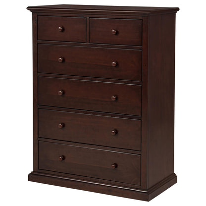  Coaster Furniture Sumerlin 460595CAP 6-drawer Bedroom Chest - Cappuccino IMAGE 2