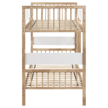  Coaster Furniture Dakota 461171 Wood Twin Over Twin Bunk Bed - Natural IMAGE 2