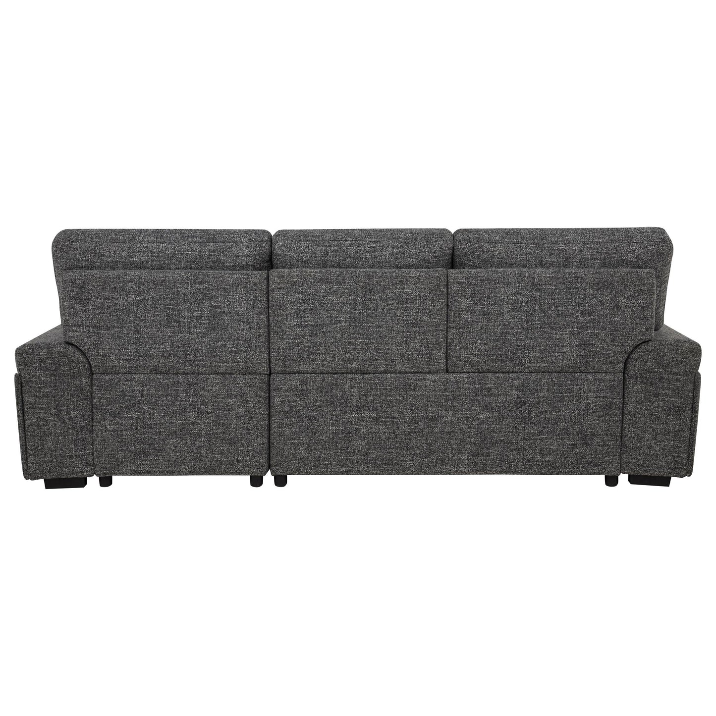  Coaster Furniture Demko 500355 Sleeper Sectional Sofa with Speaker and Storage Chaise - Granite IMAGE 10