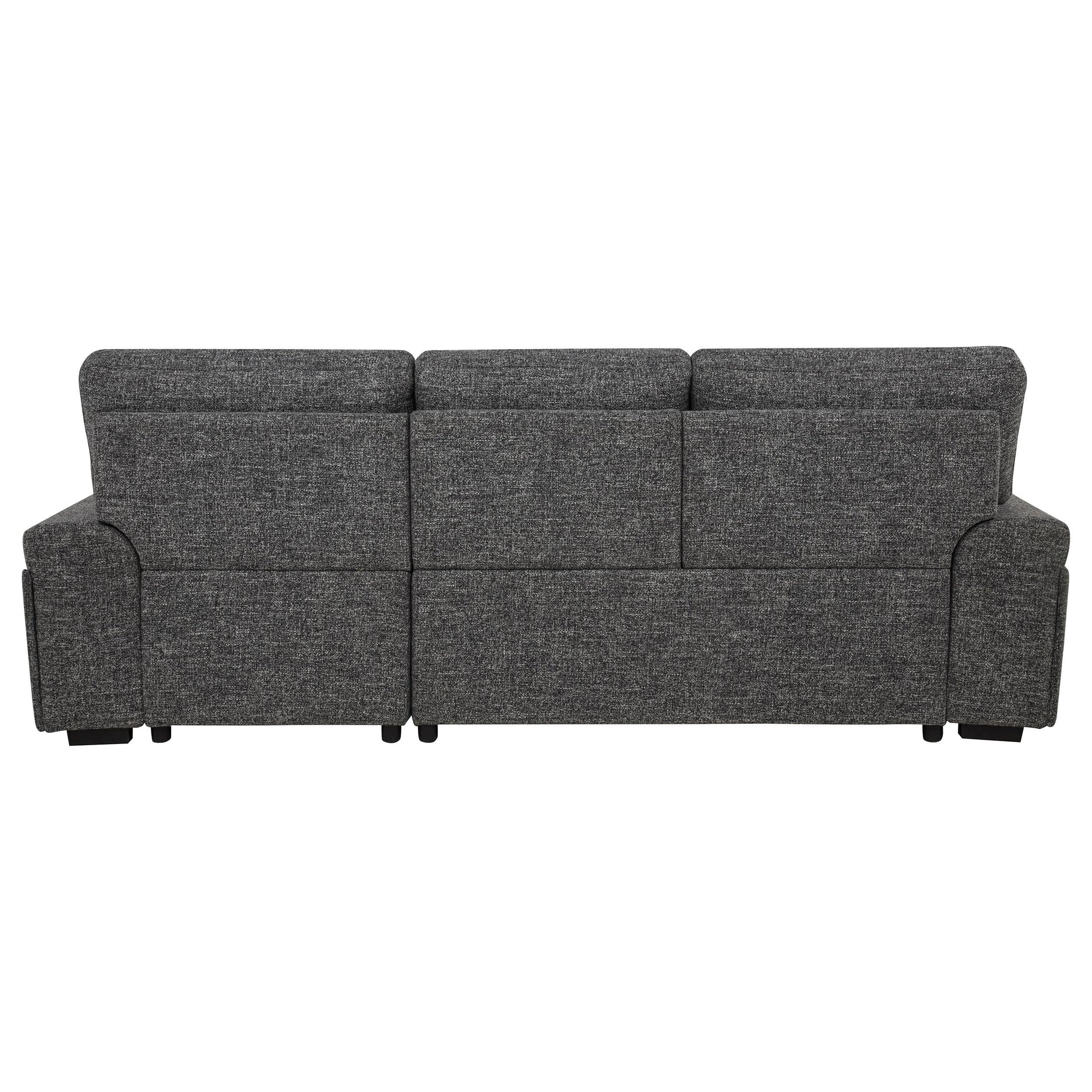  Coaster Furniture Demko 500355 Sleeper Sectional Sofa with Speaker and Storage Chaise - Granite IMAGE 10