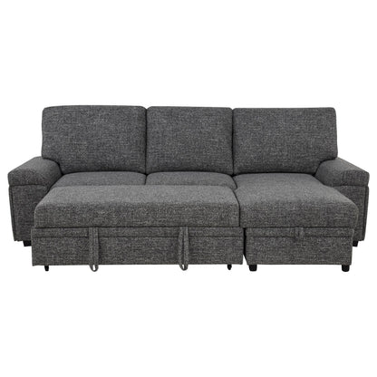  Coaster Furniture Demko 500355 Sleeper Sectional Sofa with Speaker and Storage Chaise - Granite IMAGE 11
