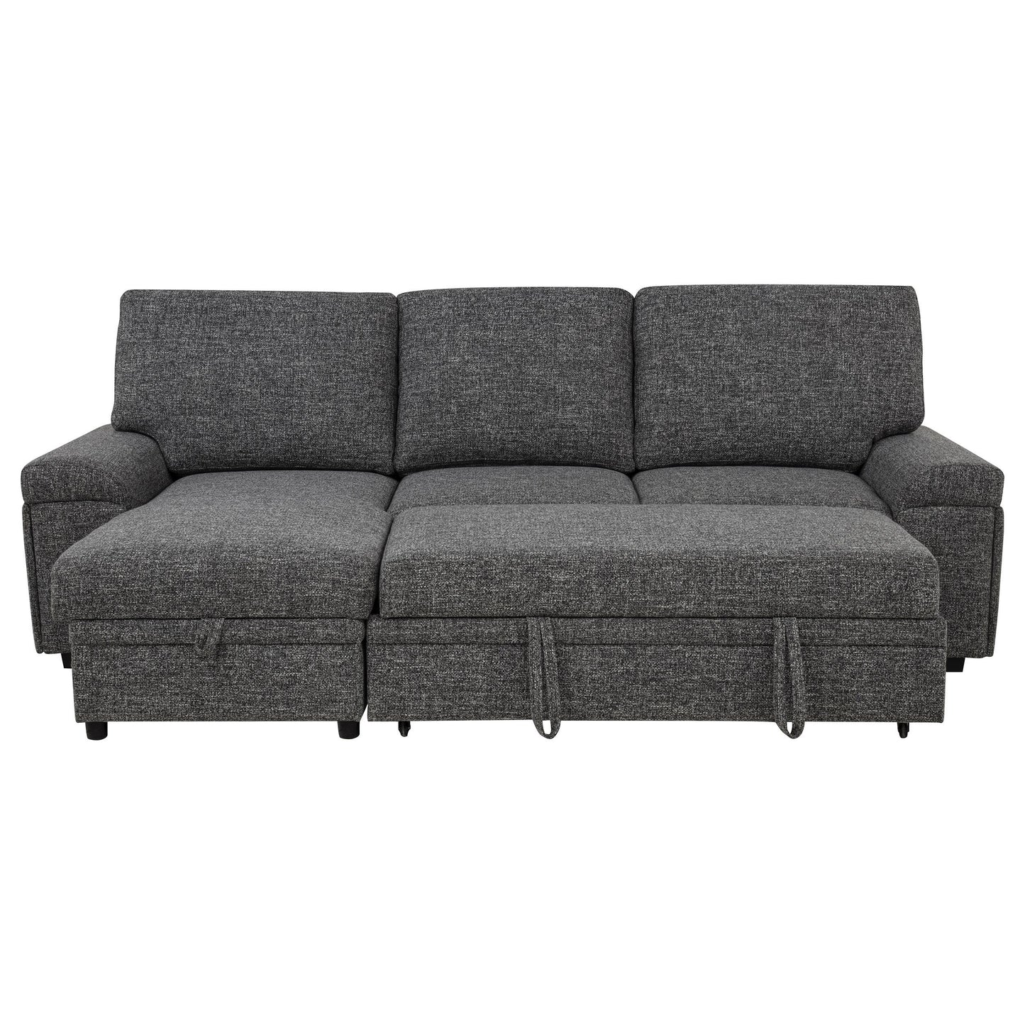 Coaster Furniture Demko 500355 Sleeper Sectional Sofa with Speaker and Storage Chaise - Granite IMAGE 20