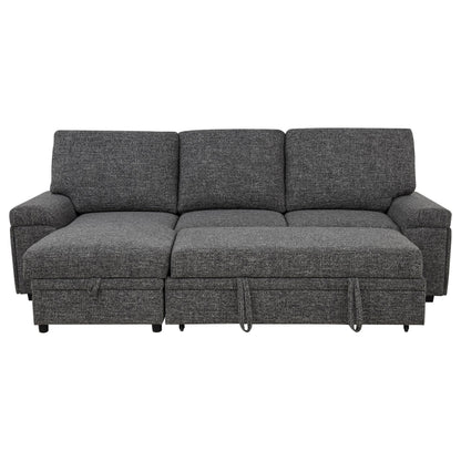  Coaster Furniture Demko 500355 Sleeper Sectional Sofa with Speaker and Storage Chaise - Granite IMAGE 20