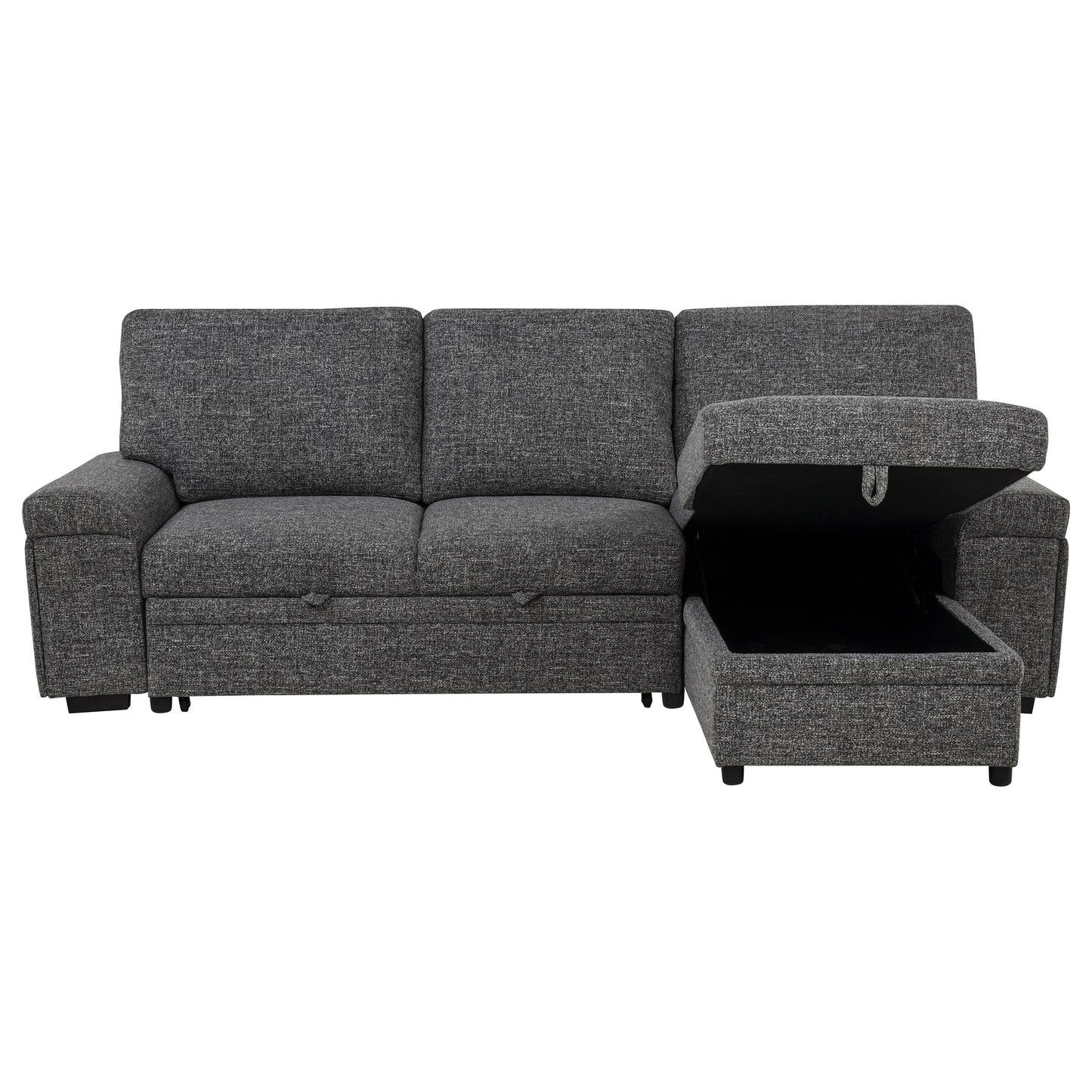  Coaster Furniture Demko 500355 Sleeper Sectional Sofa with Speaker and Storage Chaise - Granite IMAGE 7