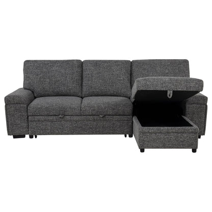  Coaster Furniture Demko 500355 Sleeper Sectional Sofa with Speaker and Storage Chaise - Granite IMAGE 7