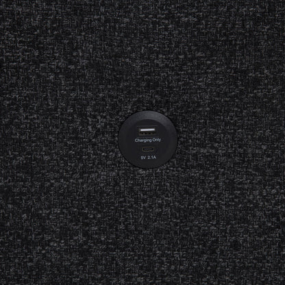  Coaster Furniture Demko 500357 Sleeper Sectional Sofa with Speaker and Storage Chaise - Black IMAGE 18
