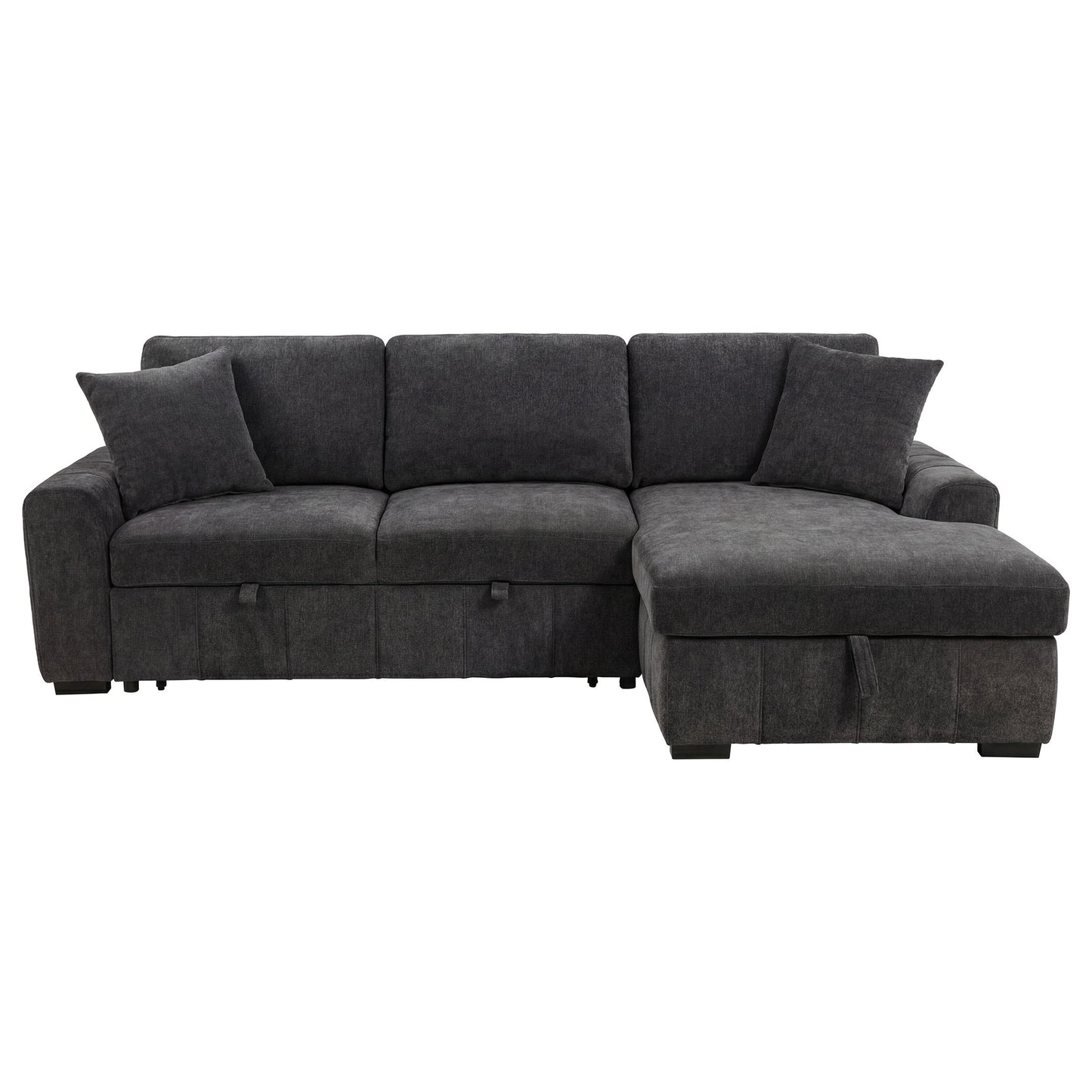  Coaster Furniture Pastrana 500359 Upholstered Sleeper Sectional Sofa RAF Chaise - Grey IMAGE 10