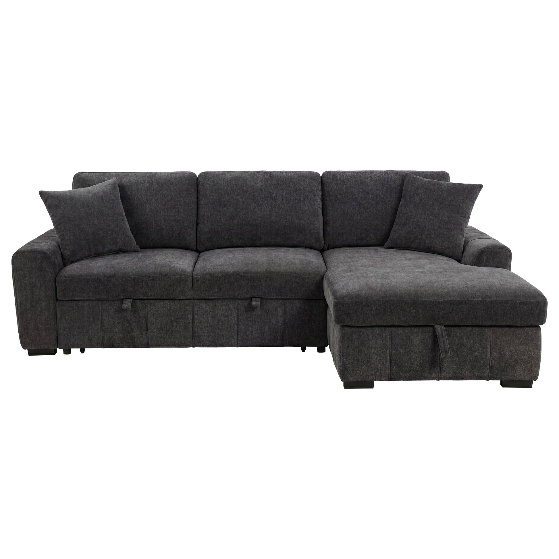  Coaster Furniture Pastrana 500359 Upholstered Sleeper Sectional Sofa RAF Chaise - Grey IMAGE 10