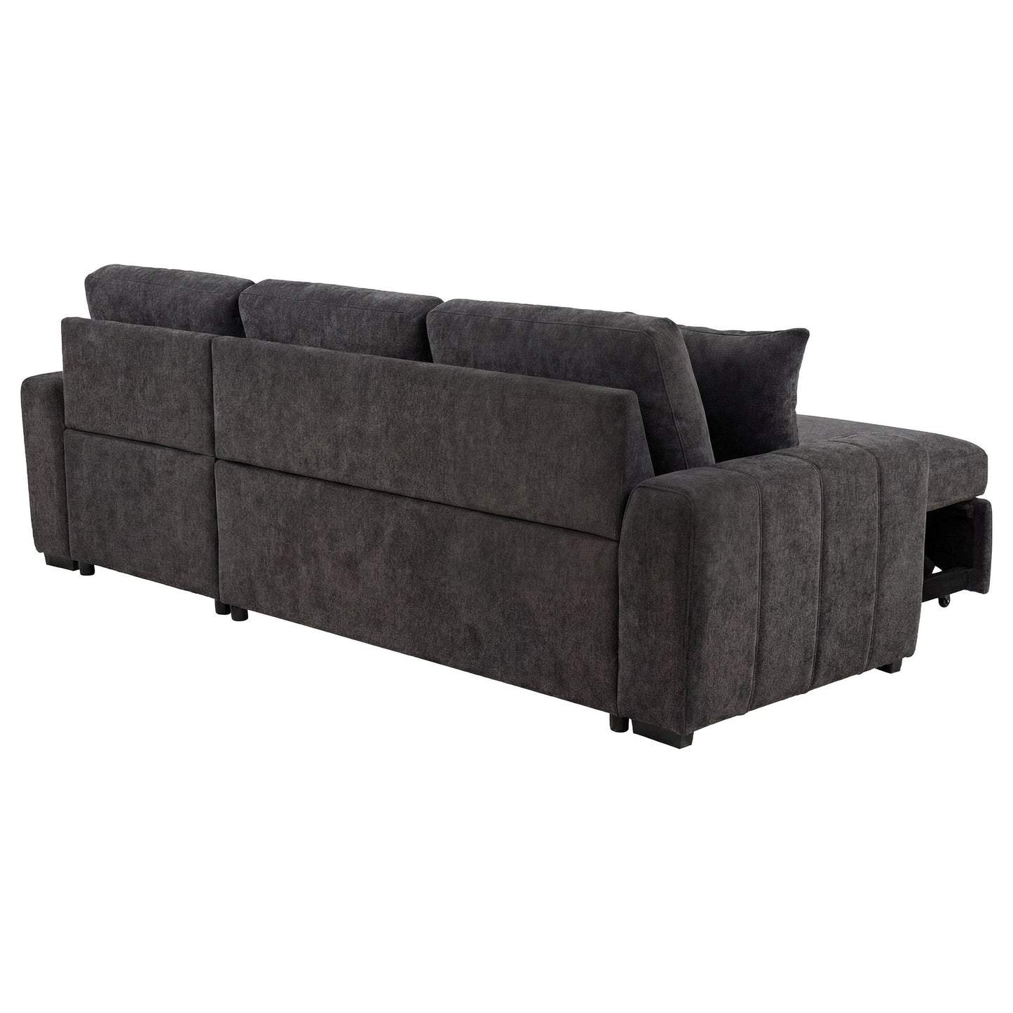  Coaster Furniture Pastrana 500359 Upholstered Sleeper Sectional Sofa RAF Chaise - Grey IMAGE 11