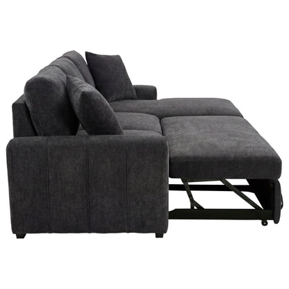  Coaster Furniture Pastrana 500359 Upholstered Sleeper Sectional Sofa RAF Chaise - Grey IMAGE 6