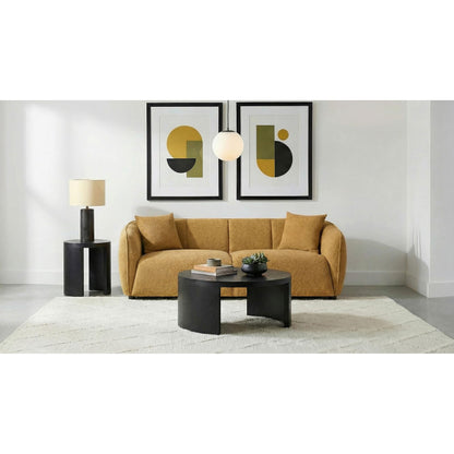  Coaster Furniture Aleisha 503061 Fabric Upholstered Sofa - Mustard Yellow IMAGE 4