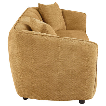  Coaster Furniture Aleisha 503061 Fabric Upholstered Sofa - Mustard Yellow IMAGE 7