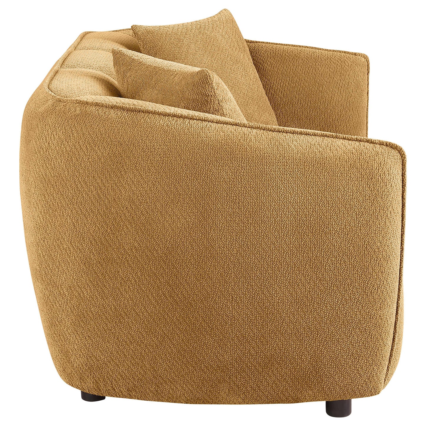  Coaster Furniture Aleisha 503062 Fabric Upholstered Loveseat - Mustard Yellow IMAGE 2
