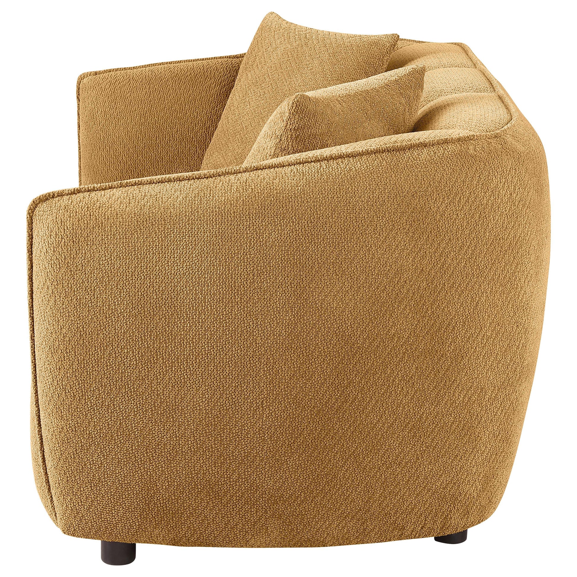  Coaster Furniture Aleisha 503062 Fabric Upholstered Loveseat - Mustard Yellow IMAGE 5