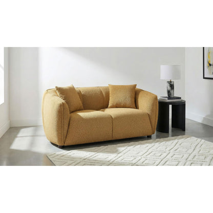  Coaster Furniture Aleisha 503062 Fabric Upholstered Loveseat - Mustard Yellow IMAGE 9