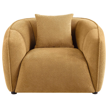  Coaster Furniture Aleisha 503063 Fabric Upholstered Accent Chair - Mustard Yellow IMAGE 9