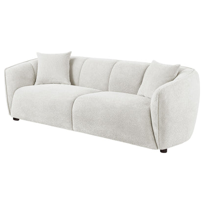  Coaster Furniture Aleisha 503064 Fabric Upholstered Sofa - Sand IMAGE 1