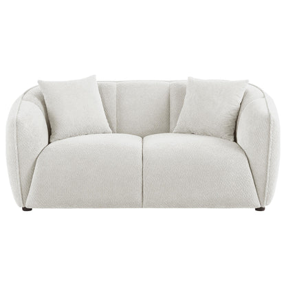  Coaster Furniture Aleisha 503065 Fabric Upholstered Loveseat - Sand IMAGE 11